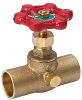 (image for) Southland 105-604NL Stop and Waste Valve, 3/4 in Connection, Compression, 125 psi Pressure, Brass Body