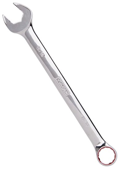 (image for) Vulcan MT65459903L Combination Wrench, SAE, 15/16 in Head, Chrome Vanadium Steel