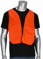 (image for) Safety Works 818040 Reflective Safety Vest, One-Size, Mesh Fabric, Orange, Hook-and-Loop