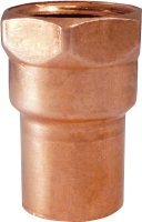 (image for) Elkhart Products 103 Series 30130 Pipe Adapter, 1/2 in, Sweat x FNPT, Copper