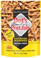 (image for) Dot's Homestyle Pretzels 50910 Pretzel Snacks, Twists, Honey Mustard, 5 oz Bag