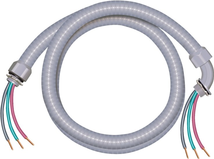 (image for) Southwire 55189407 Flexible Whip, 10 AWG Cable, Copper Conductor, THHN Insulation