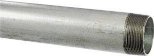 (image for) B & K GALV-1/2 Galvanized Pipe, 1/2 in, 10 ft L, Threaded, Steel