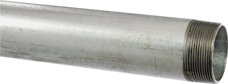 (image for) B & K GALV-1/2 Galvanized Pipe, 1/2 in, 10 ft L, Threaded, Steel