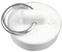 (image for) Danco 80224 Drain Stopper, Rubber, White, For: 1-1/8 in Drain, Universal Sink