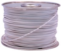 (image for) CCI 55671423 Primary Wire, 12 AWG Wire, 1-Conductor, 60 VDC, Copper Conductor, White Sheath, 100 ft L