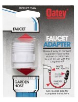(image for) Oatey 33444 Faucet Hose Adapter, 3/4 in