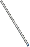 (image for) National Hardware N179-622 Threaded Rod, 1/2-13 Thread, 72 in L, A Grade, Steel, Zinc, UNC Thread