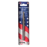(image for) Mayhew 70122 Solid Punch, 1/8 in Tip, 5 in L, Hex Shank