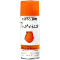 (image for) Rust-Oleum 342568 Specialty Paint, Flat/Matte, Fluorescent Orange, 11 oz, Aerosol Can