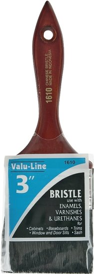 (image for) Linzer 1610-3 Varnish/Wall Brush, 3 in W, 2-1/4 in L Bristle, China Bristle, Varnish Handle