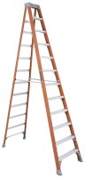 (image for) Louisville FS1512 Step Ladder, 12 ft H, Type IA Duty Rating, Fiberglass, 300 lb, 11-Step, 193 in Max Reach