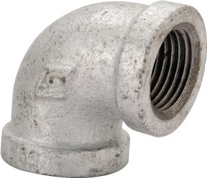 (image for) ProSource 2B-3/4X1/2G Reducing Pipe Elbow, 3/4 x 1/2 in, Threaded, 90 deg Angle