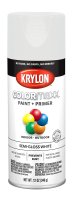 (image for) Krylon K05580007 Enamel Spray Paint, 12 oz Can, 25 sq-ft Coverage Area, Acrylic Base, Semi-Gloss, White