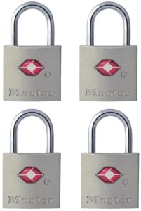 (image for) Master Lock 4683Q Padlock, Keyed Alike Key, 3/32 in Dia Shackle, Steel Shackle, Metal Body, 7/8 in W Body