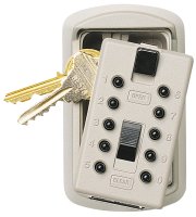 (image for) Kidde 001004 Key Safe, Combination Lock, Steel, Assorted, 2-1/4 in W x 1-3/4 in D x 3-3/4 in H Dimensions