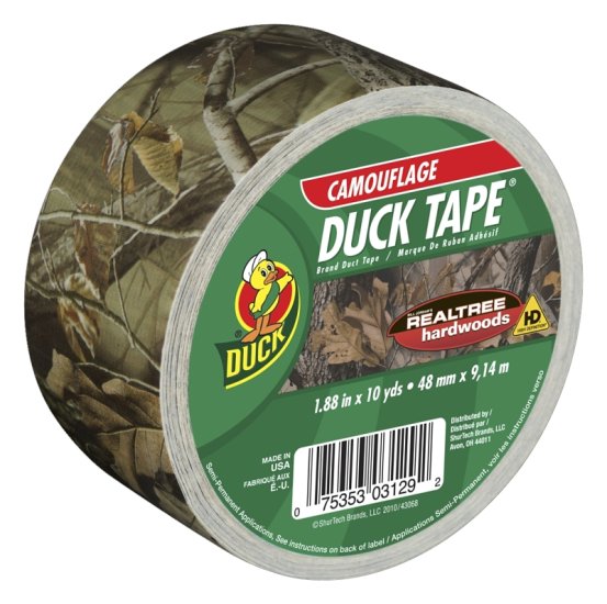 (image for) Duck 241744 Duct Tape, 10 yd L, 1.88 in W, Realtree Camo