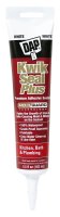 (image for) DAP 18526 Adhesive Sealant, White, 24 hr Curing, -20 to 180 deg F, 5.5 oz Tube
