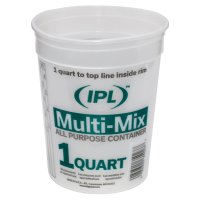 (image for) Leaktite #2M3 Multi-Mix Container, 1 qt, HDPE, Clear
