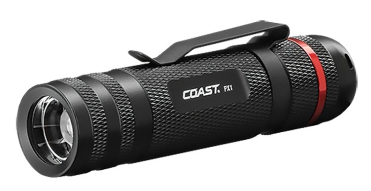 (image for) Coast 20864 Twist Focus Flashlight, AAA Battery, LED Lamp, 315 Lumens, Flood to Spot Beam, 2 hr 15 min Run Time