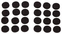 (image for) ProSource FE-50710-PS Furniture Gripper Pad, SBR, Black, 1/2 in Dia, 7/64 in Thick, Round
