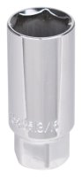 (image for) Vulcan MT6497317 Drive Socket, 13/16 in Socket, 3/8 in Drive, 6-Point, Chrome Vanadium Steel, Chrome