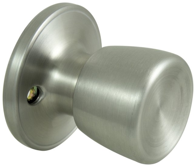 (image for) ProSource TS640V-PS Dummy Knob, Tulip Design, 1-3/8 to 1-3/4 in Thick Door, Stainless Steel, 65.7 mm Rose/Base