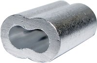 (image for) Campbell 7670804 Cable Ferrule, For: 1/16 in Rope, 1/16 in Dia Cable, Aluminum
