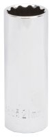 (image for) Vulcan MT6528982 Drive Socket, 21 mm Socket, 1/2 in Drive, 12-Point, Chrome Vanadium Steel, Chrome