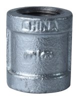 (image for) ProSource 3/8GM Pipe Coupling, 3/8 in, NPT, Malleable Steel, SCH 40 Schedule, 300 psi Pressure