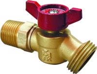 (image for) B & K 102-354HN Hose Bibb, 3/4 x 3/4 in, MPT x Male Hose, 125 psi, Brass Body, Antique