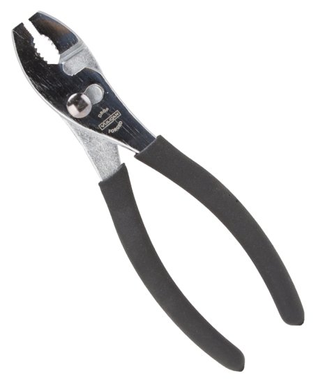 (image for) Vulcan JL-NP004 Slip Joint Plier, 8 in OAL, 1-1/4 in Jaw Opening, Black Handle, Non-Slip Handle, 1-1/4 in W Jaw