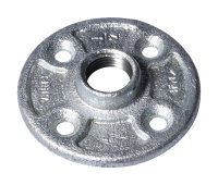 (image for) ProSource 27-1/2G Floor Flange, 1/2 in, 3 in Dia Flange, FIP, 4-Bolt Hole, 0.28 in, 7 mm in (mm) Dia Bolt Hole