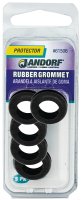 (image for) Jandorf 61506 Grommet, 7/16 in ID, 3/4 in OD, Rubber, Black, 1/4 in Thick Panel