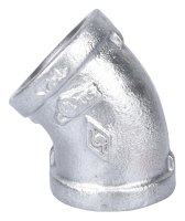 (image for) ProSource 4-1G Pipe Elbow, 1 in, Threaded, 45 deg Angle, SCH 40 Schedule, 300 psi Pressure