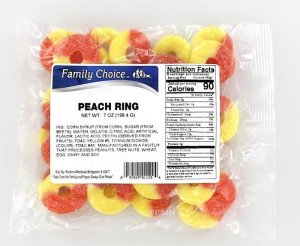 (image for) Family Choice 1129 Candy, Peach Flavor, 8 oz