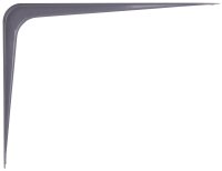 (image for) ProSource 21140PGL-PS Shelf Bracket, 110 lb/Pair, 10 in L, 8 in H, Steel, Gray