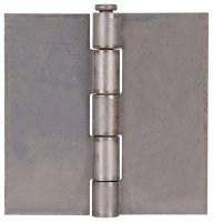 (image for) ProSource LR-021-PS Door Hinge, 4 in W Door Leaf, 4 in H Door Leaf, 2.2 mm Thick Door Leaf, Steel, Plain Steel, 140 lb