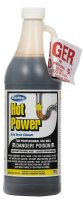 (image for) ComStar Hot Power 30-135 Drain Cleaner, Liquid, Amber, Sharp, 1 qt Bottle