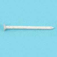 (image for) Maze SST31128252 Finishing Nail, 3D, 1-1/4 in L, Stainless Steel, Checkered Head, Plain Shank, White, 1 lb
