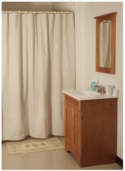(image for) Simple Spaces SD-PCP01-W3L Shower Curtain, Vinyl, White, White