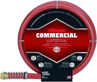 (image for) Gilmour 841001-1001 Heavy-Duty Garden Hose, 3/4 in, 100 ft L, Red