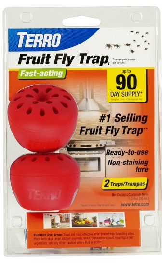 (image for) Terro T2502 Fruit Fly Trap, Liquid, Vinegar, 2, Pack