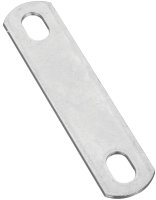 (image for) National Hardware 2191BC Series N222-331 U-Bolt Plate, 4.88 in L, 1.02 in W, 0.44 in Bolt Hole, Steel, Zinc