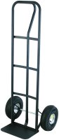 (image for) ProSource HT-1805 Hand Truck, 14 in W Toe Plate, 9 in D Toe Plate, 600 lb, Pneumatic Caster, Black