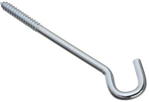 (image for) National Hardware 2156BC Series N220-897 Screw Hook, 3/8 in Opening, 8 in L, Steel, Zinc