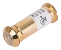 (image for) ProSource LR-001BB-PS Door Viewer, 160 deg Viewing, 1-3/8 to 1-3/4 in Thick Door, Solid Brass, Satin Brass