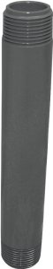 (image for) Genova 300 Series P-12-8 Pipe Nipple, 1/2 in, MIP, PVC, Gray, SCH 80 Schedule, 8 in L