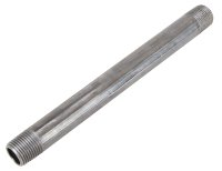 (image for) ProSource 1/2X6B Pipe Nipple, 1/2 in, Male, Steel, SCH 40 Schedule, 6 in L