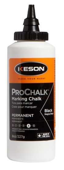 (image for) Keson 8BLACK Marking Chalk Refill, Black